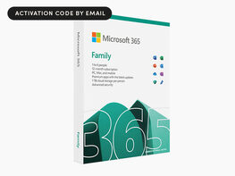 Microsoft 365: 1-Year Subscription (Family/Up to 6 Users)